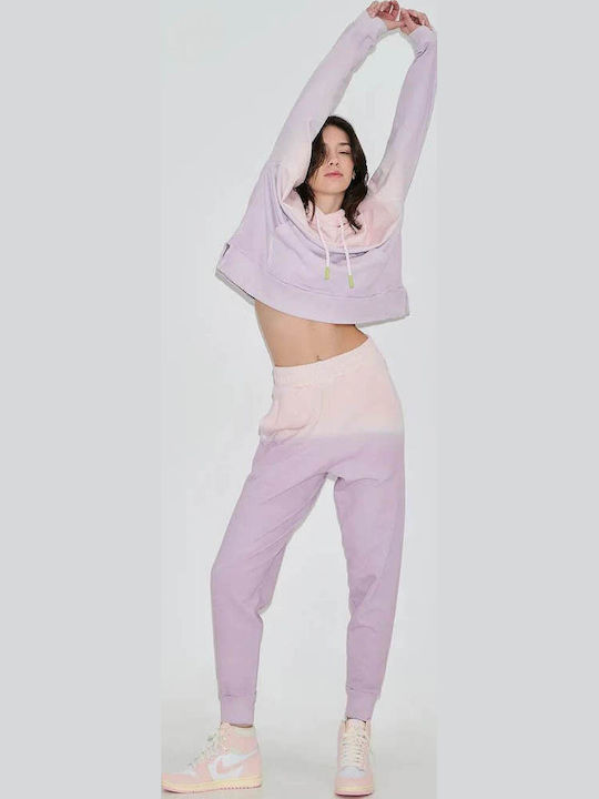 Bae Hohe Taille Jogginghose Jogger Acid Lilac