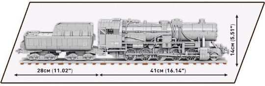 Cobi Building Blocks Kriegslokomotive Baureihe 52 for 10+ Years 2476 Pieces