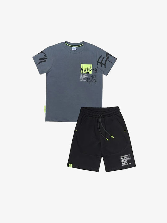 Sprint Kinder Set mit Shorts Sommer 2Stück Gray