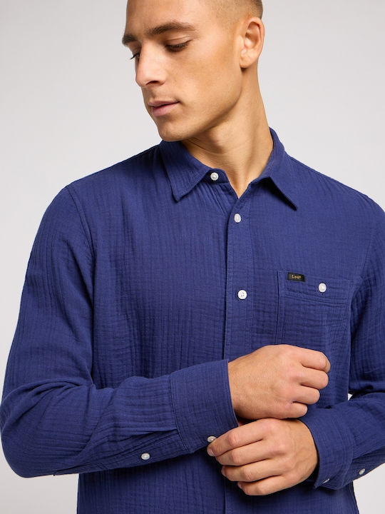 Lee Cotton Shirt Blue