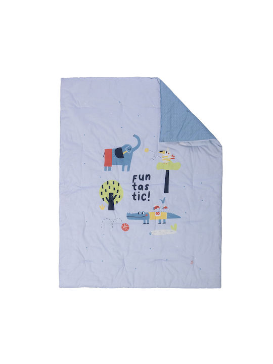 Nef-Nef Homeware Бебешка кувертюра от полиестер Blue 110x140см