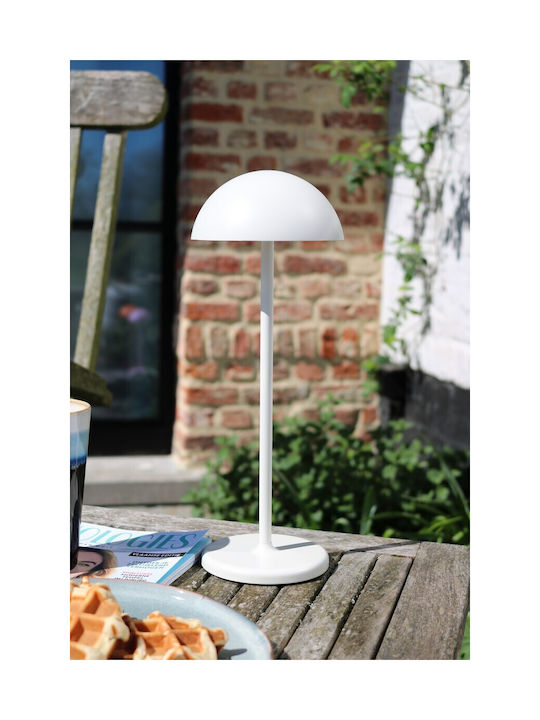 Lucide Lightning Επιτραπέζιo Φωτιστικό LED Εξωτερικού Χώρου 1.5W με Θερμό Λευκό Φως IP54 Λευκό