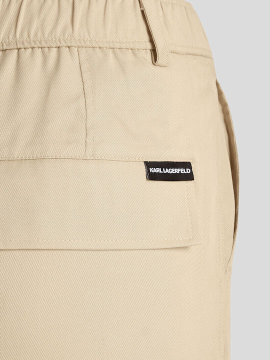 Dama Tesatura Pantaloni Cargo Bej