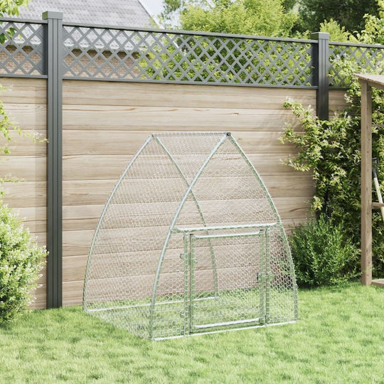 vidaXL 3281527 Galvanized Steel Cage for Rabbits 100x105x120cm