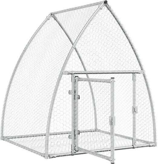 vidaXL 3281527 Galvanized Steel Cage for Rabbits 100x105x120cm