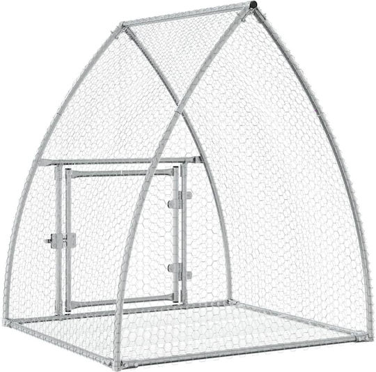 vidaXL 3281527 Galvanized Steel Cage for Rabbits 100x105x120cm