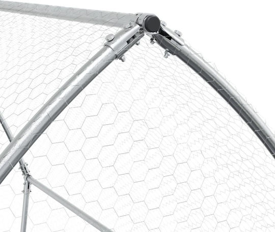 vidaXL 3281527 Galvanized Steel Cage for Rabbits 100x105x120cm