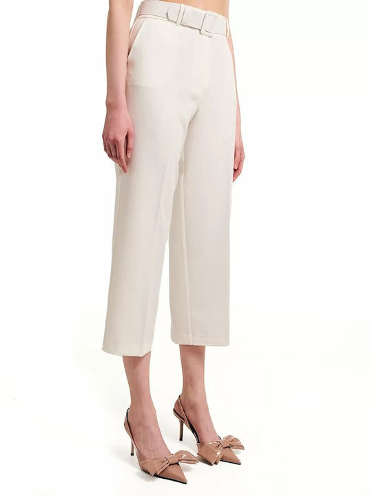 Forel Women's High Waist Culottes WHITE