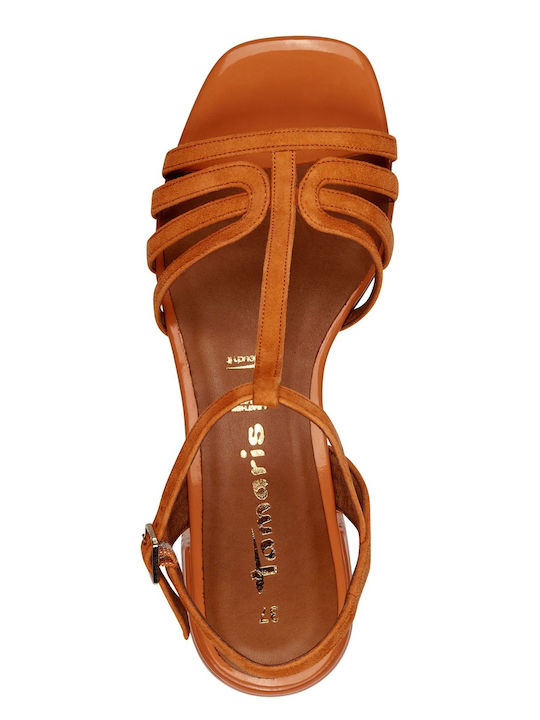 Leather Sandals Anatomic Orange