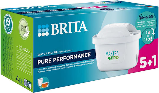 Brita Ανταλλακτικό Φίλτρο Νερού για Κανάτα Maxtra Pro Pure 6τμχ