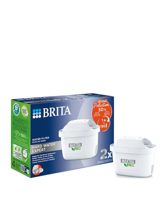 Brita Water Filter Replacement for Pitcher Maxtra Pro Hard 2pcs