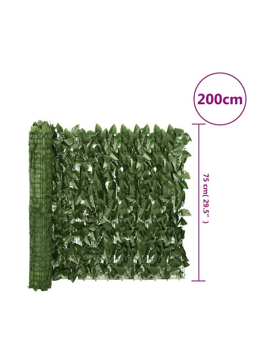 vidaXL Συνθετική Φυλλωσιά σε Ρολό 75cm x 2m