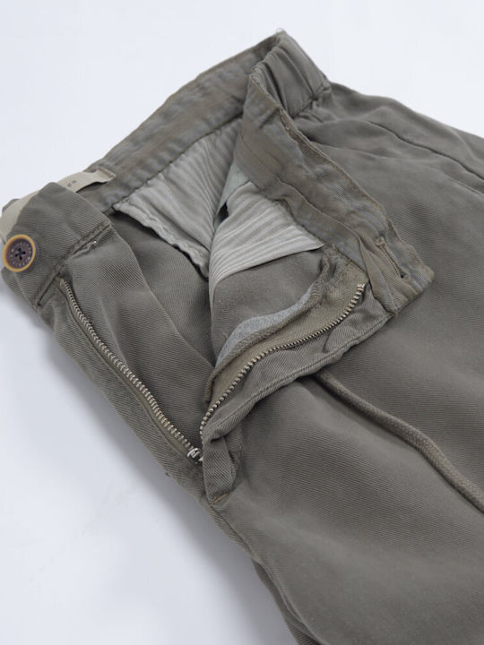 Prince Oliver Herrenhose Chino Oil Green