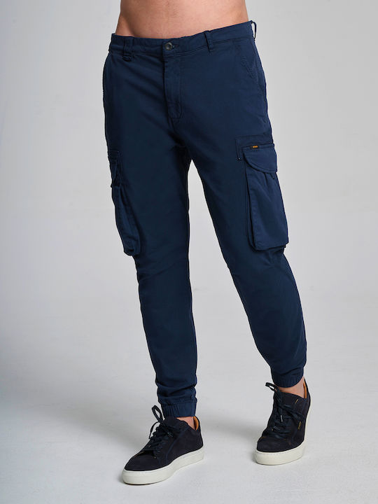 Staff Felix Men's Trousers Cargo Elastic Blue Navy