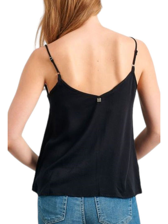 Attrattivo Damen Bluse mit Trägern Schwarz