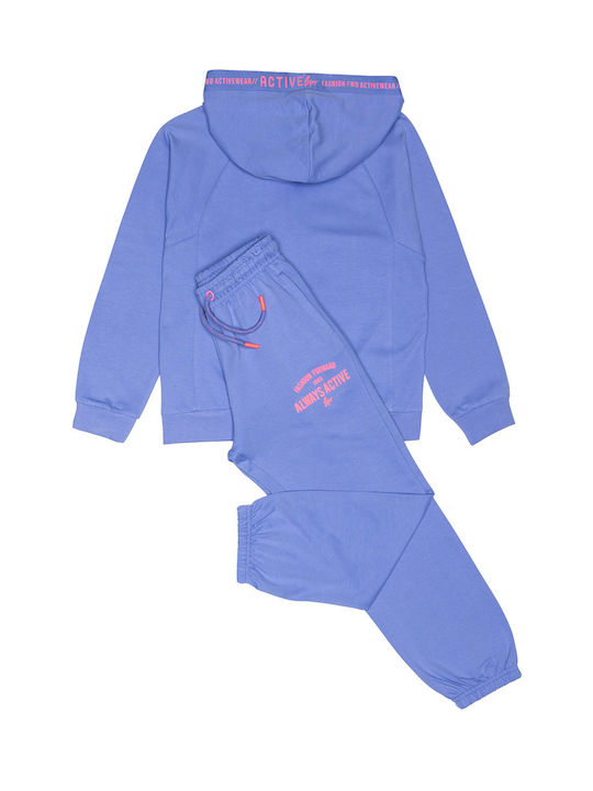 Sprint Kids Sweatpants Set Violet 2pcs