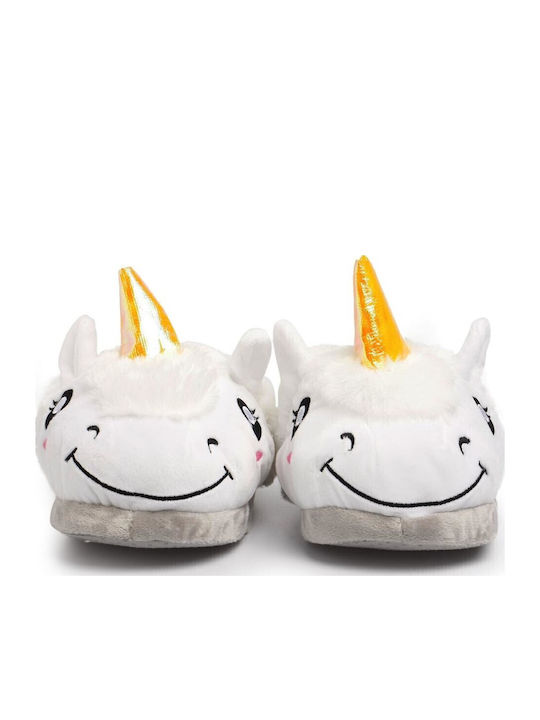 Women's Slippers with Animals White