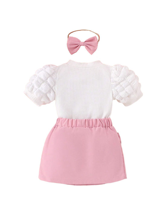 TakTakBaby Set Summer 2pcs White/Pink