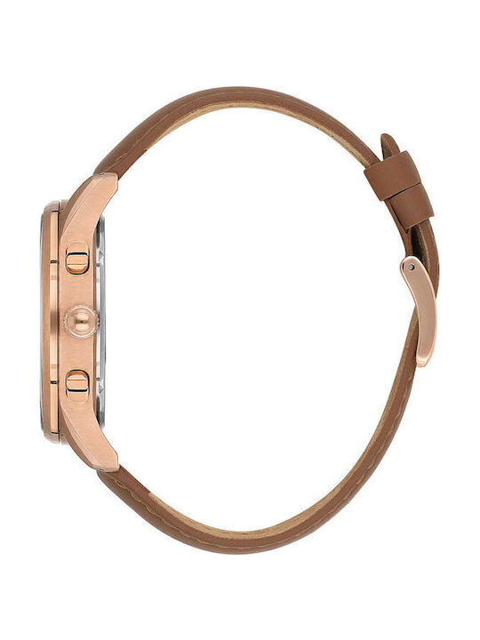 Beverly Hills Polo Club Uhr Batterie mit Lederarmband