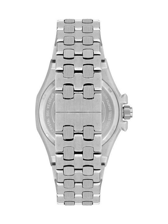 Beverly Hills Polo Club Herrenuhr Automatisch mit Silber Metallarmband