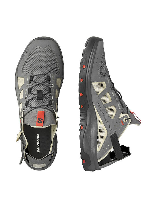 Salomon Techamphibian 5 Men's Hiking Shoes Gray