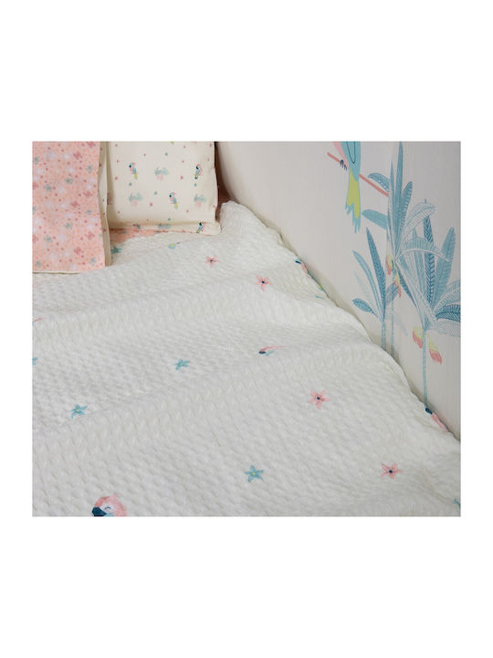 Nef-Nef Homeware Κουβέρτα Κούνιας Paradise Birds 110x150εκ. Nef-Nef Homeware Κουβέρτα Κούνιας Paradise Birds 110x150εκ.