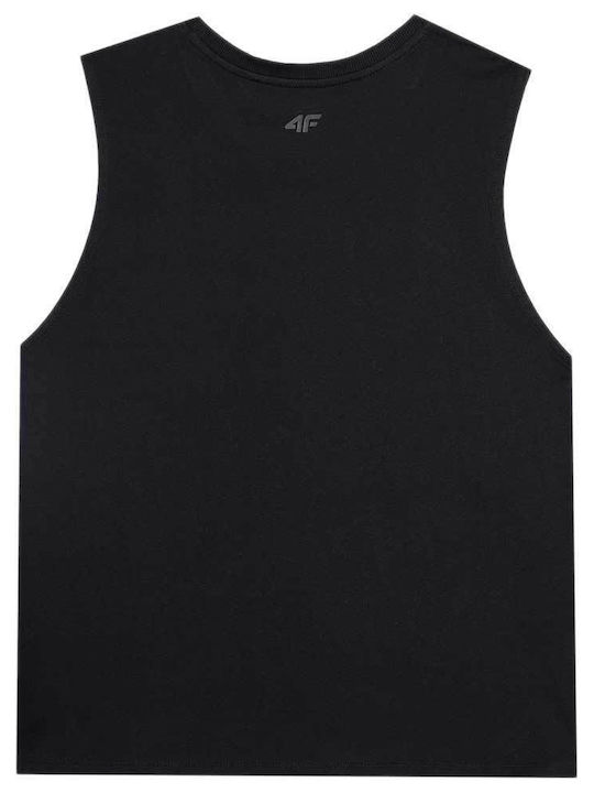 4F Women's Blouse Cotton Sleeveless black