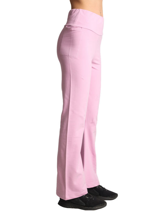 Paco & Co Women's Flared Sweatpants Pink