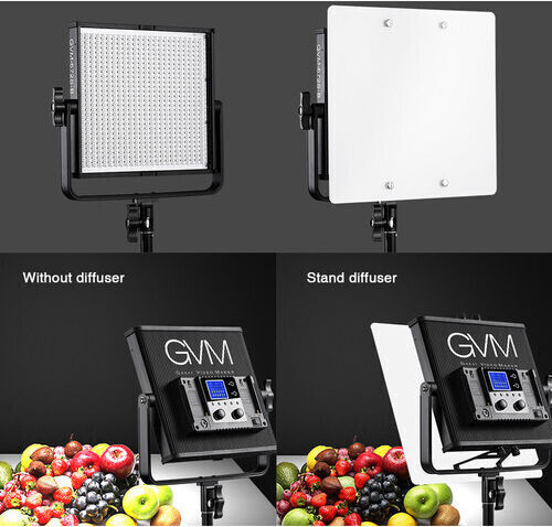GVM-672S-B2L Foto- und Videobeleuchtungsset 1 Leuchte 40W 3200 - 5600K Mit Stativ