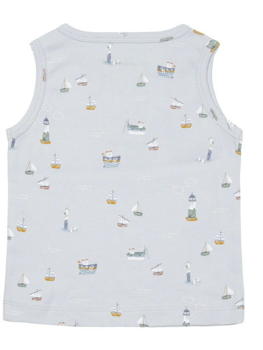 Little Dutch Kids Blouse Sleeveless Sailors Bay Blue Sailors Bay