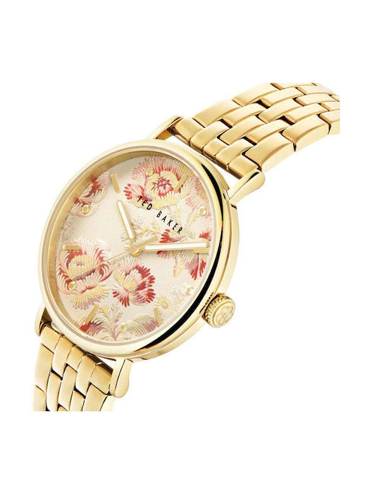 Ted Baker Uhr mit Gold Metallarmband