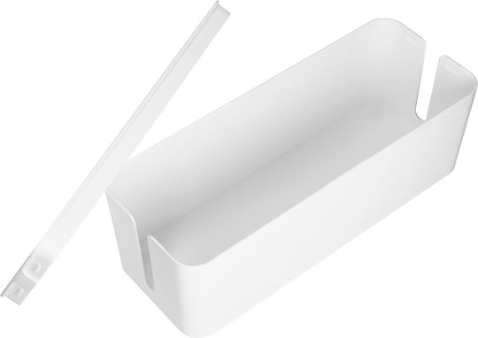 Organizator de cabluri Virone L Cb-1/w Plastic alb