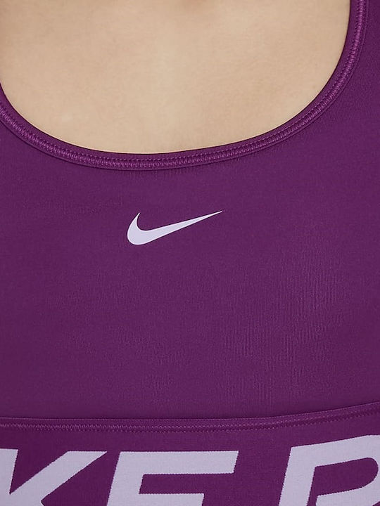 Nike Swoosh Pro Kids' Bralette Tank Top Dri-Fit Purple