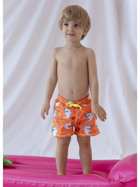 Tortue Kinder Badeanzug Badeshorts Orange