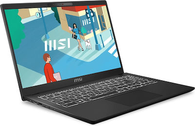 MSI Modern 15 H C13M 15.6" IPS FHD (i7-13700H/16GB/512GB SSD/W11 Acasă) (Tastatură US)