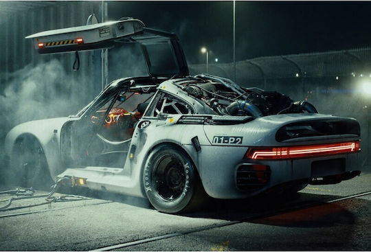 poster Porsche 959 Scifi Time Traveller 61x90cm Poster765