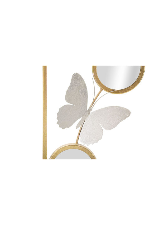 Mauro F Wall Decor Gold Made of Metal 90x2x31cm