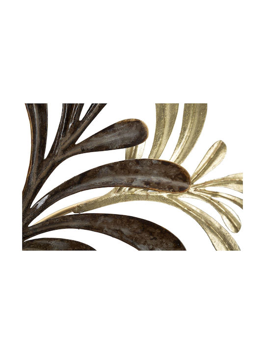 Mauro F Wall Decor Gold Made of Metal 100.3x8.9x97.2cm