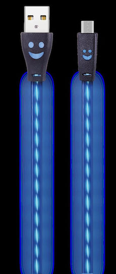 2GO Regular USB 2.0 spre micro USB Cablu Albastru 1m (795535) 1buc