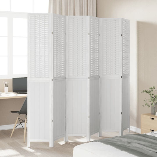 vidaXL Διακοσμητικό Παραβάν Ξύλινο με 6 Φύλλα 210x220cm