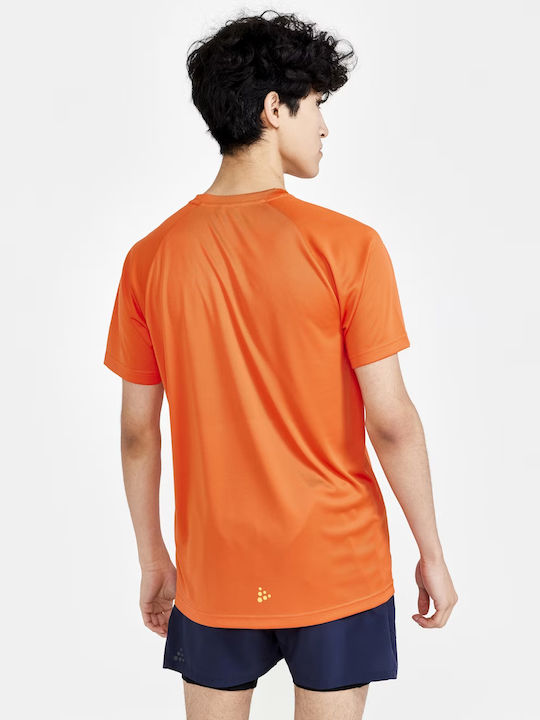 Craft Men's Athletic T-shirt Short Sleeve Orange