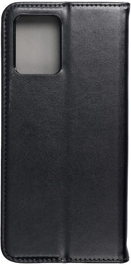 Motorola Book Fabric / Silicone / Plastic Black (MOTOROLA G54)
