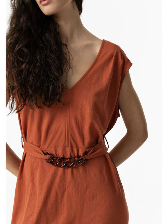 Summer Midi Dress in Cerulean Blue