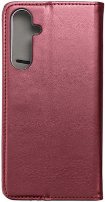 smart magneto Book Fabric / Plastic Magnetic Burgundy (SAMSUNG A35)