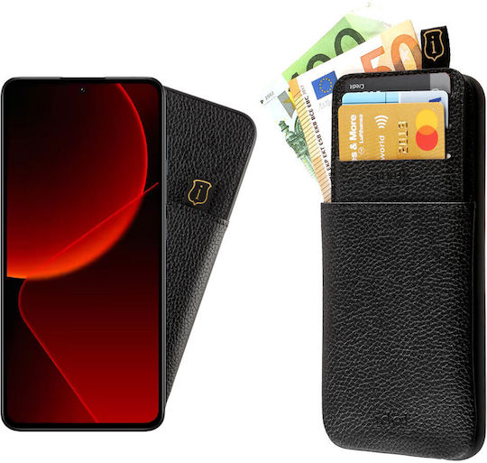 Idol 1991 Anti-rfid Brieftasche Leder / Silikon / Synthetisches Leder Schwarz (Xiaomi 13T / 13T ProXiaomi 13T / 13T Pro)