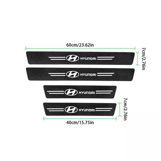 Car Interior Decorative Door Sills 4pcs