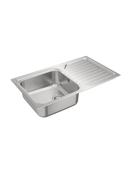 Teka Classic 1B 1D (Super Bowl) 10119013 Drop-In Мивка Inox Сатен Ш86xД50см Сребрист