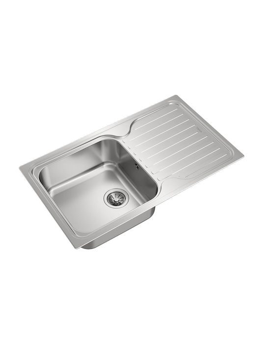 Teka Classic 1B 1D (Super Bowl) 10119013 Drop-In Мивка Inox Сатен Ш86xД50см Сребрист