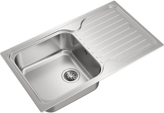 Teka Classic 1B 1D (Super Bowl) Drop-In Inox Μ86xΠ50см сребърен