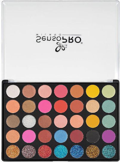 SensoPro Eye Shadow Palette Matte in Solid Form 35 Colours
